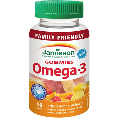 Jamieson Family Friendly Omega-3 Gummies front package