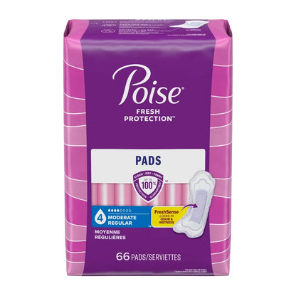 Poise Incontinence Pads, Moderate Absorbency, Regular Length product detail