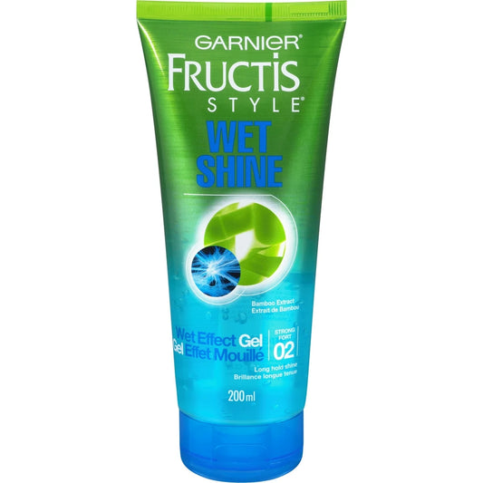 Garnier Fructis Style Wet Shine Gel, 200 mL front package