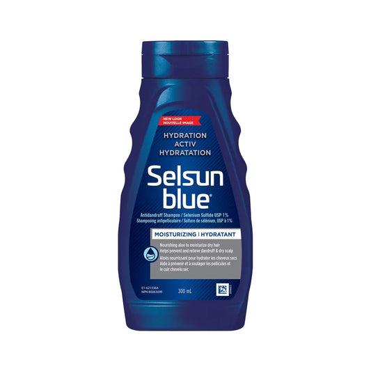 Selsun Blue ACTIV Hydration Anti-Dandruff Shampoo, 300mL front package