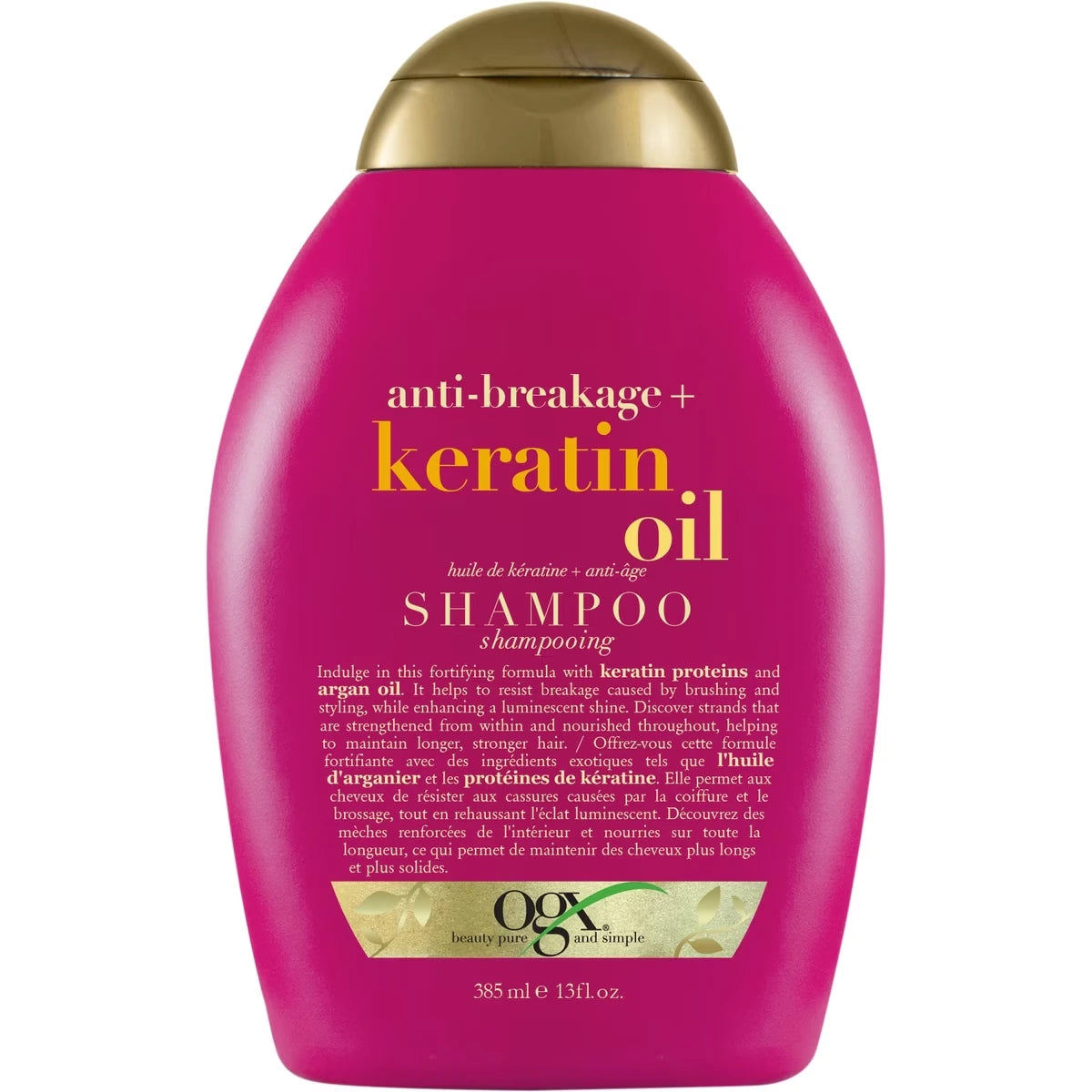 OGX Anti-Breakage + Keratin Oil Shampoo view 2