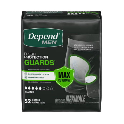 Depend Guards Incontinence Pads for Men, Maximum Absorbency product detail