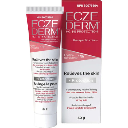 Eczederm HC 1% protection therapeutic cream with 1% hydrocortisone front package