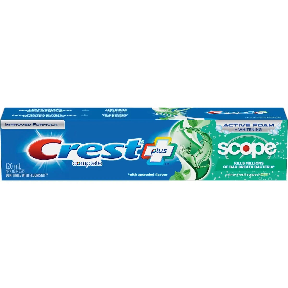 Crest Complete Whitening Plus Scope Minty Fresh Toothpaste, 120 mL product detail