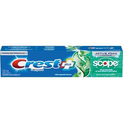 Crest Complete Whitening Plus Scope Minty Fresh Toothpaste, 120 mL product detail