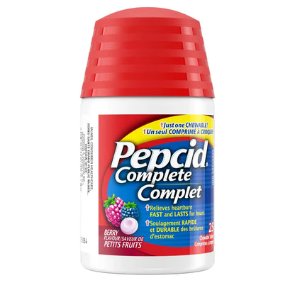 Pepcid Complete 25 Chewable Berry Tablets product detail