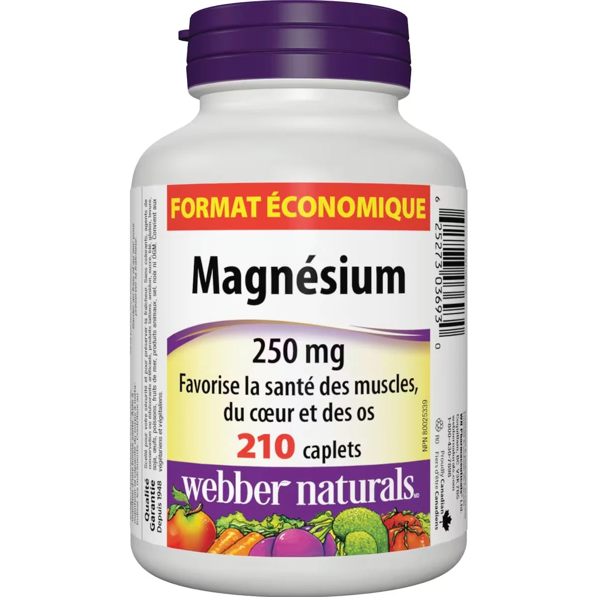Webber Magnesium 250 mg product detail