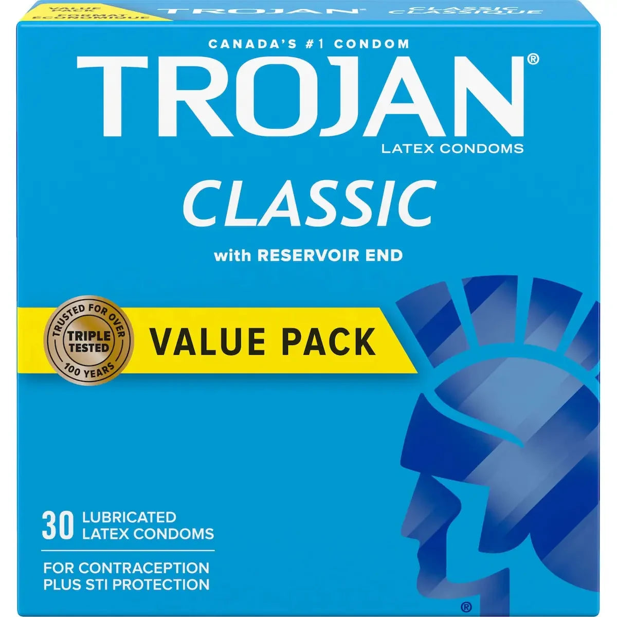 Trojan Classic Lubricated Condoms front package
