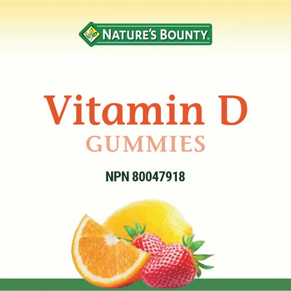Natures Bounty Vitamin D3 1000 Iu Gummies product detail
