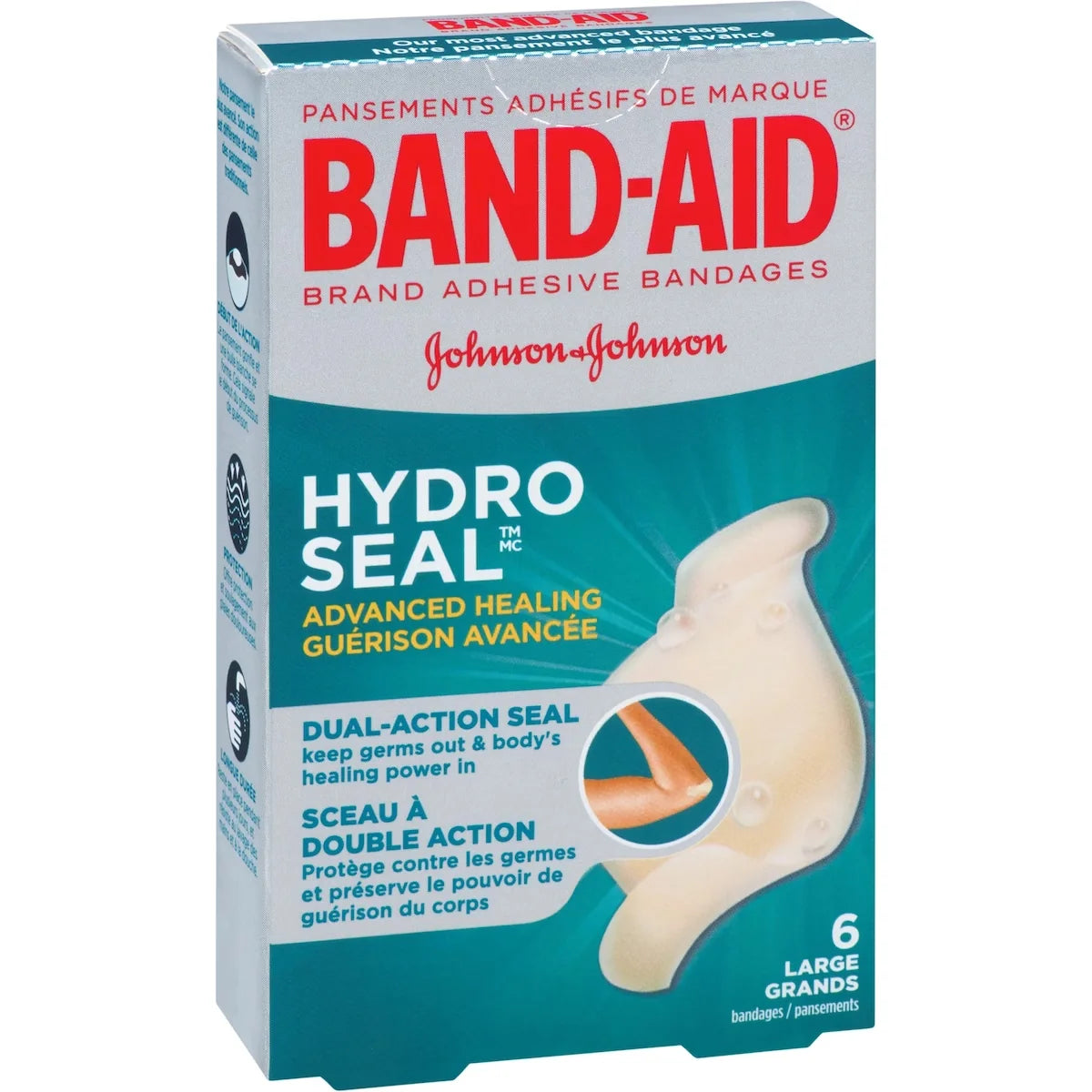 Band-Aid Hydro Seal Hydrocolloid Bandages, Large product detail