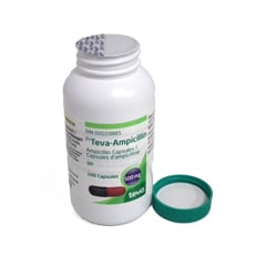 Ampicillin, 500 mg, 100 Capsules