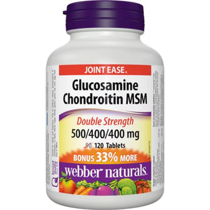 Webber Glucosamine Chondroitin MSM Double Strength 500/400/400 mg front package
