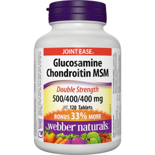 Webber Glucosamine Chondroitin MSM Double Strength 500/400/400 mg front package
