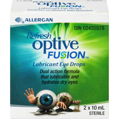 Refresh Optive Fusion Ophthalmic Solution front package