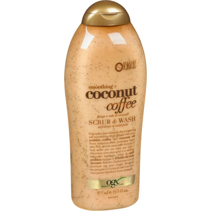 OGX Smoothing + Coconut Coffee Exfoliating Body Scrub & Wash product detail