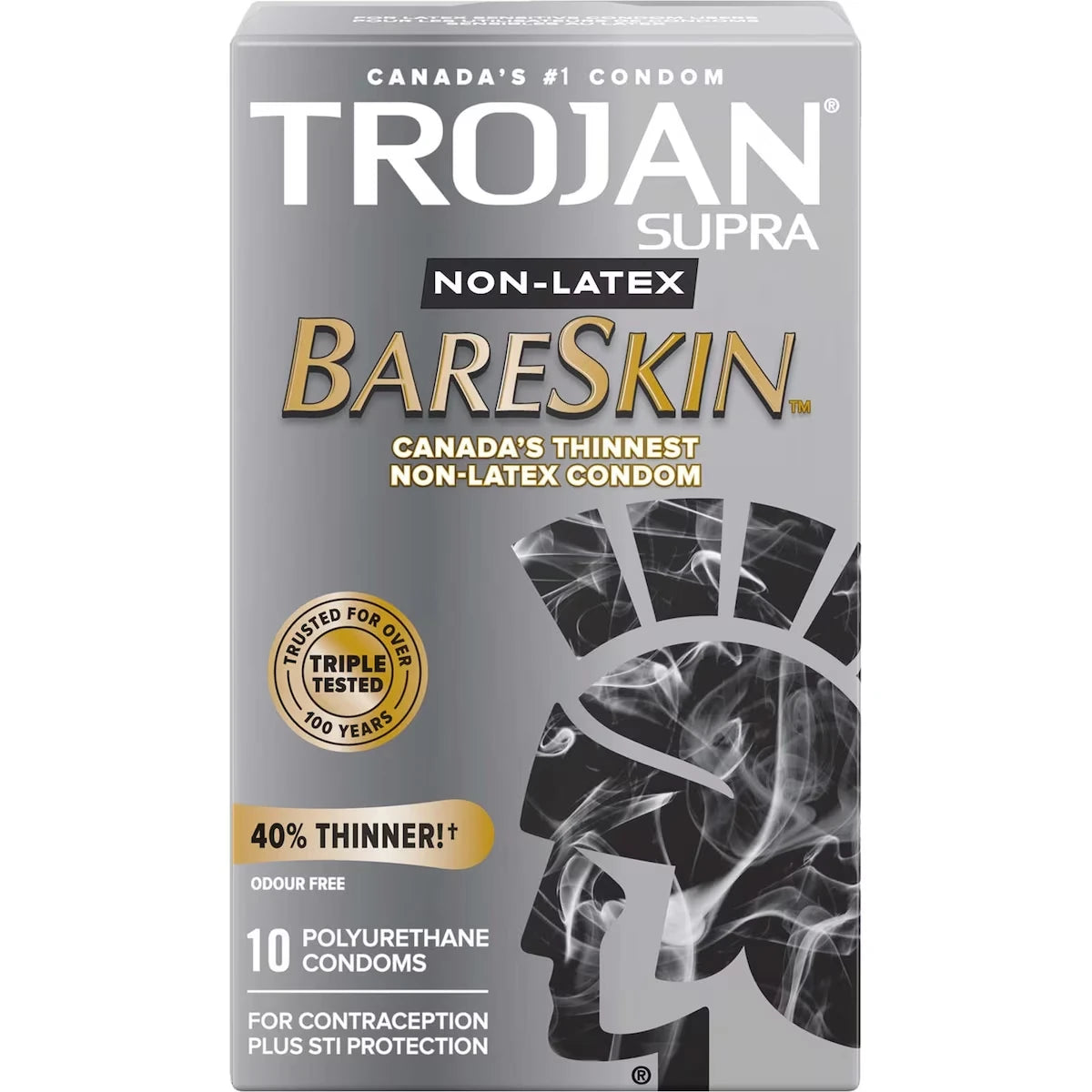 Trojan BareSkin Supra Non-Latex Condoms, Super Thin & Sensitive product image