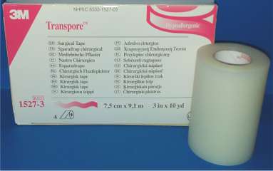 Solventum Tape Transpore 3in X 10yd 1527-3 — Box of 4 — product image