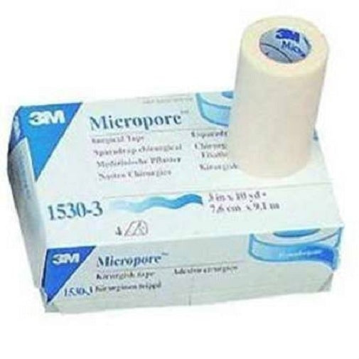 Solventum Micropore Medical Tape 3in x 10yd White - Box of 4