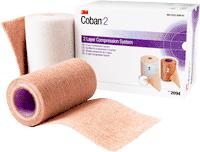 Solventum (2/Rl) Coban 2 Layer Compression System 35-40 mmHg Roll 1: Comfort Layer 4" x 2.9yd Unstretched - Box