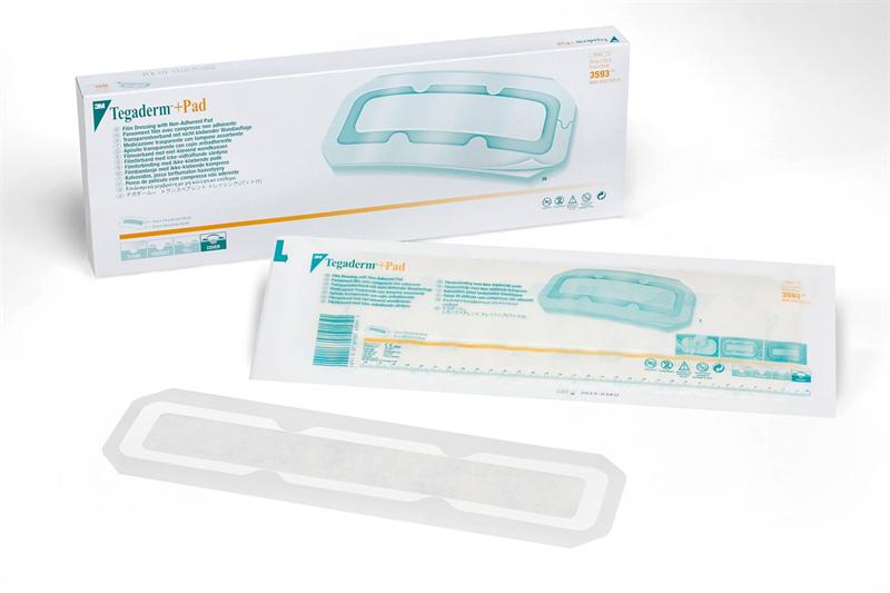 Solventum Dressing Film N/Adh Pad 9 X 35cm 3593 — Box of 25 — product image