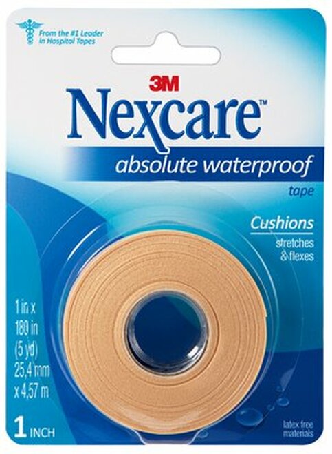 Nexcare Absolute Waterproof Tape 731-CA — 1 in × 5 yd, 1 Roll — product image