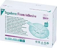 Solventum Tegaderm Foam Dressing Adhesive Wrap (Oval) Id: 1-1/2" x 1-1/4" Od: 3" x 2-3/4" - Box of 10