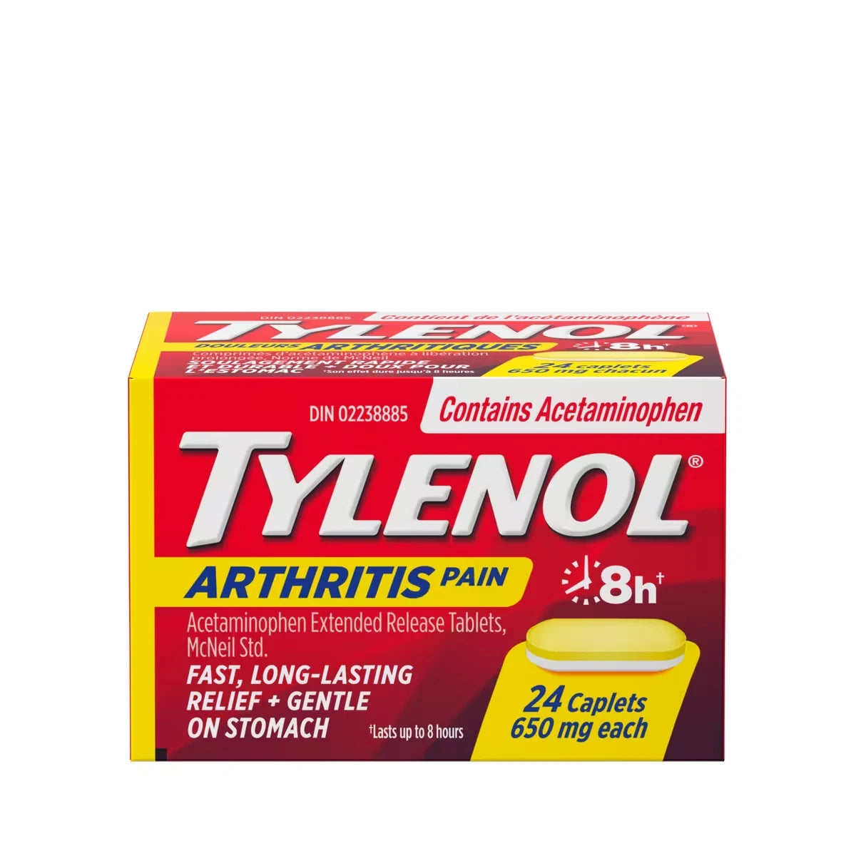 Tylenol Arthritis Pain Relief Acetaminophen 650 mg product image