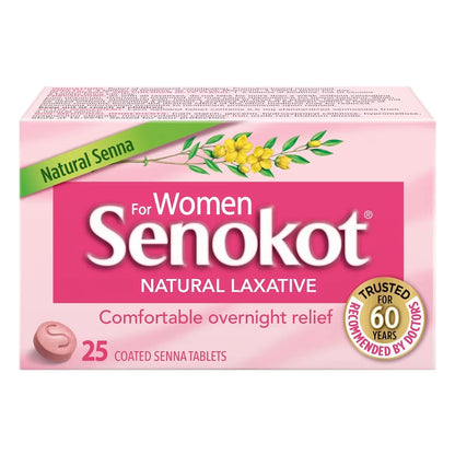 Senokot Natural Laxative for Women 25ct 25 count front package