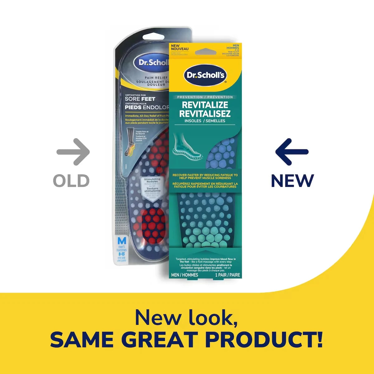 Dr. Scholl's Revitalize Recovery Insole Orthotics, Men, Size 8-14 product detail