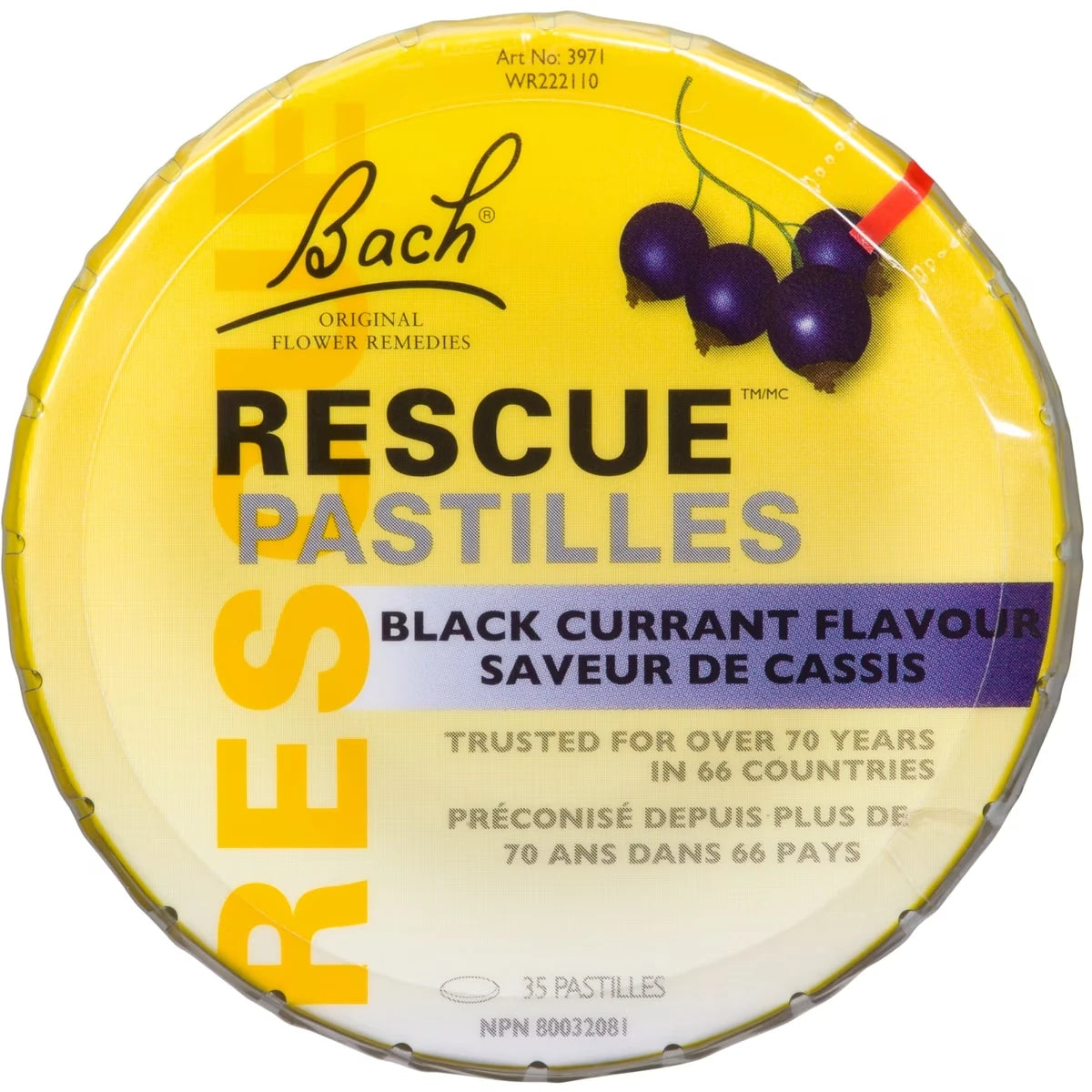 Bach Pastilles Black Currant front package