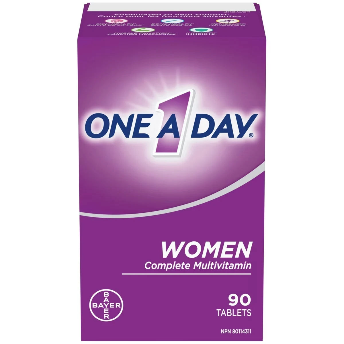 One A Day Multivitamins for Women front package