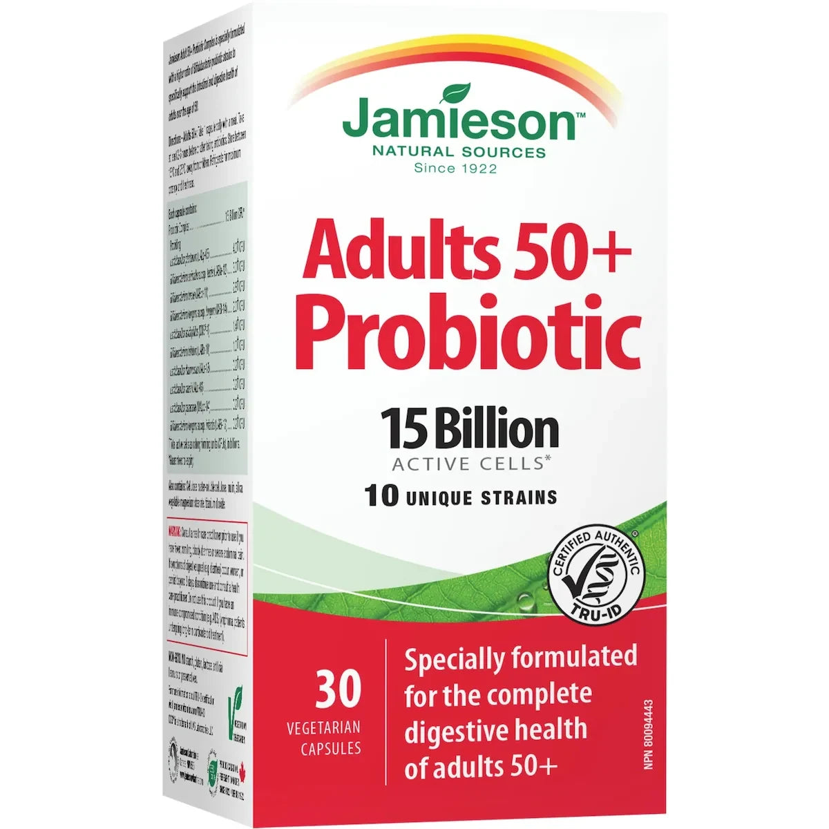 Jamieson Probiotic Complex for Adult 50+ front package