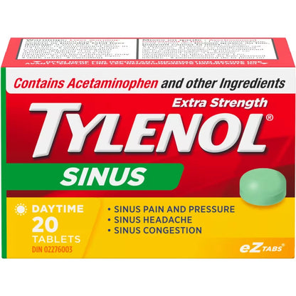 Tylenol Extra Strength Sinus Relief Day Acetaminophen 500mg front package