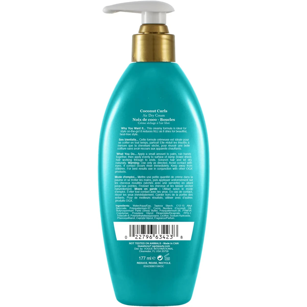 OGX Locking + Coconut Curls Air Dry Cream product detail