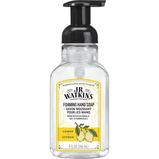 J.R.Watkins Lemon Foaming Hand Soap front package