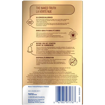 Durex Real Feel Latex Free Condoms product detail