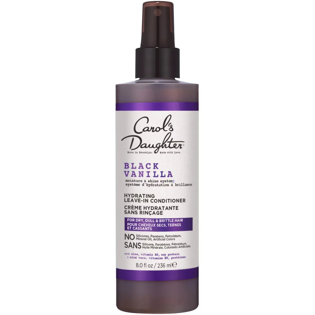 Carol's Daughter Black Vanilla Moisturizing Detangling Leave-in Conditioner with Vitamin B5 & Aloe product package