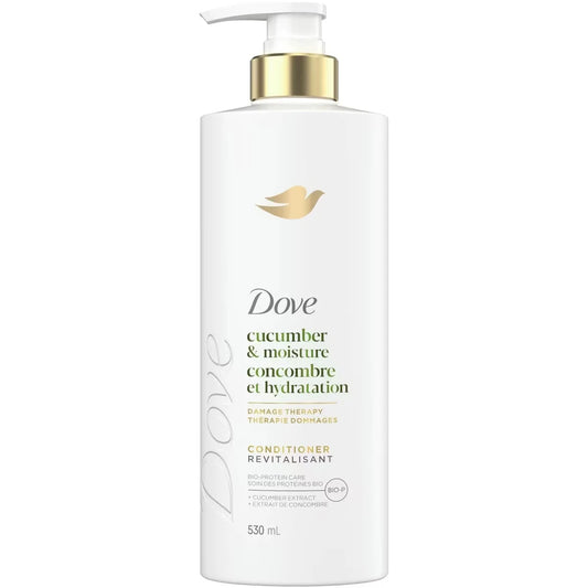 Dove Cucumber Moisture Conditioner for Dull & Dry Hair, with Liquid Bio-Protein care, 530 ML front package