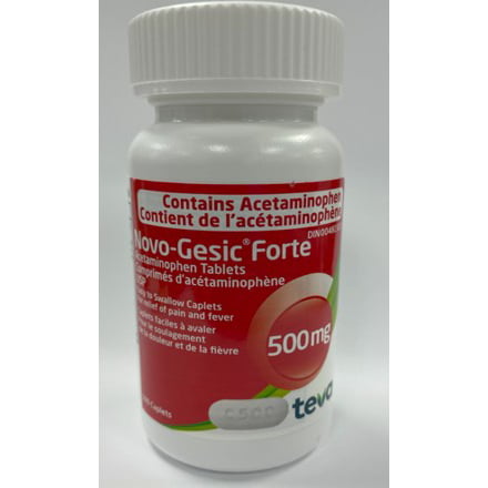 Novo - Gesic Forte 100 Tablets 500 mg