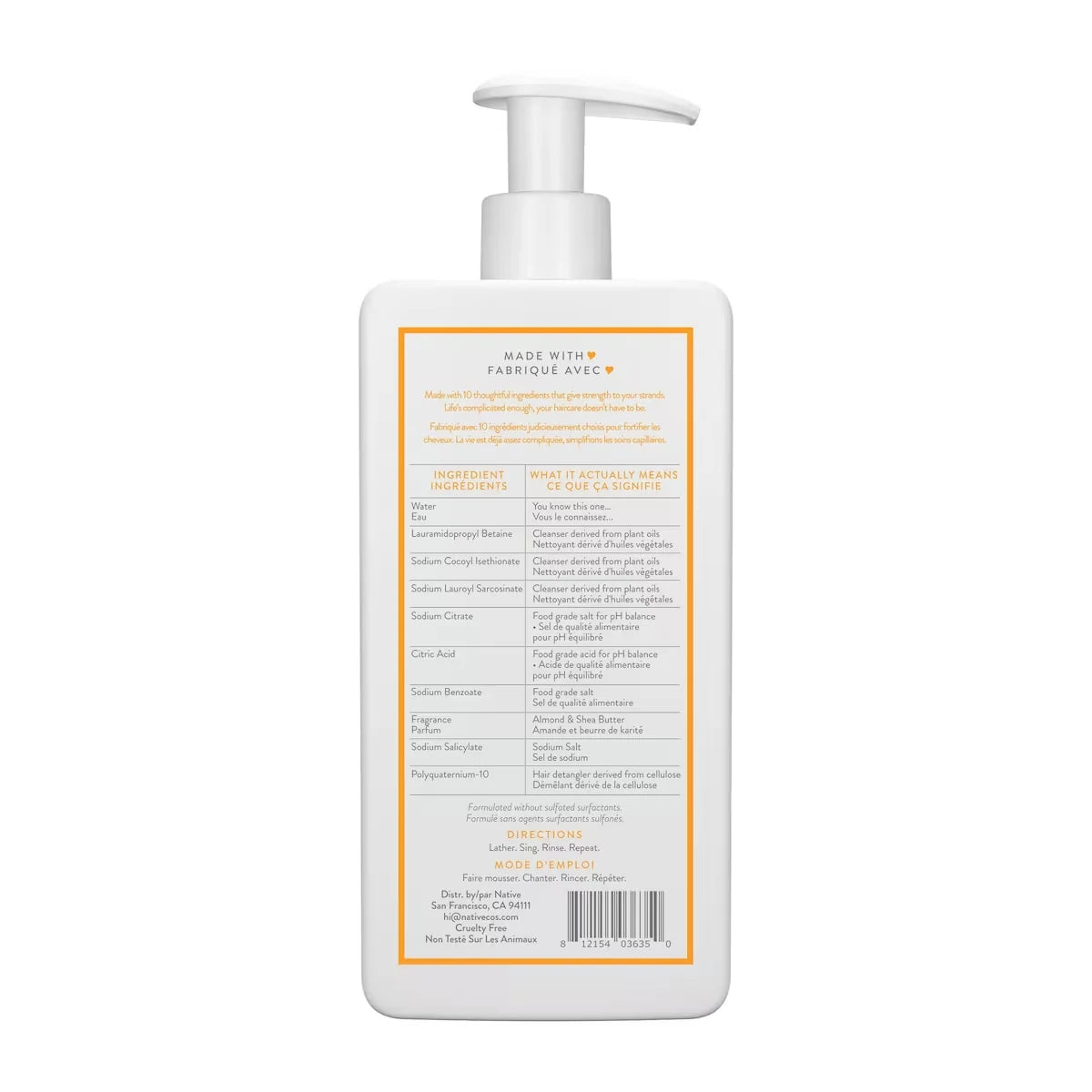 Native Almond & Shea Strengthening Shampoo product detail