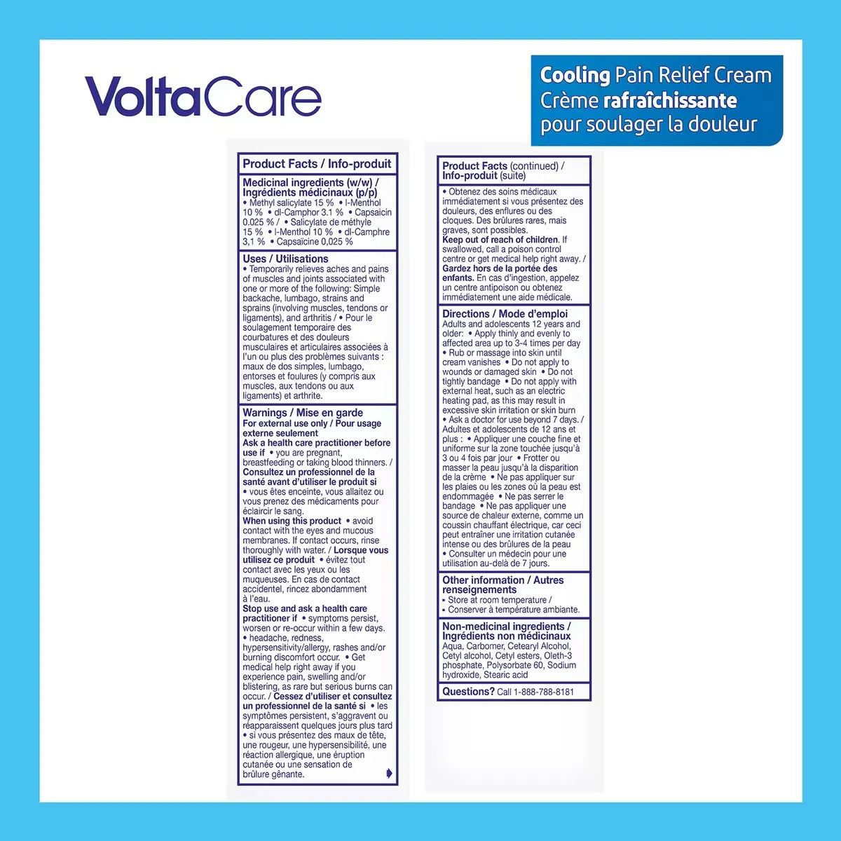Voltaren VoltaCare Cooling Pain Relief Cream product detail