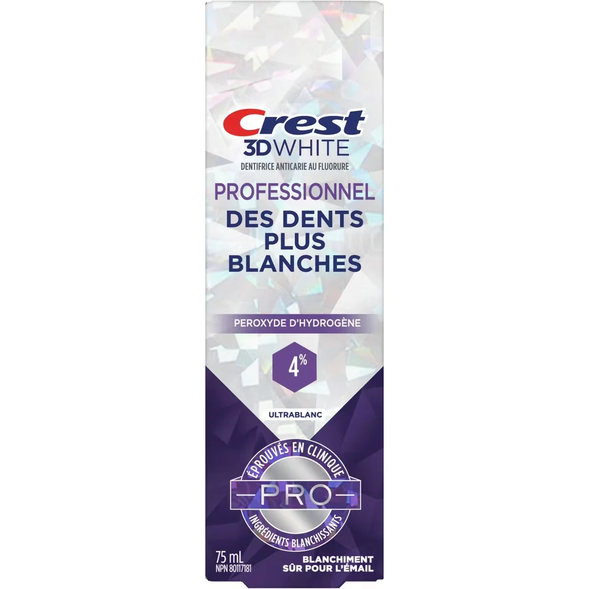 Crest 3D White Professional Ultra White Toothpaste 75 ml product detail