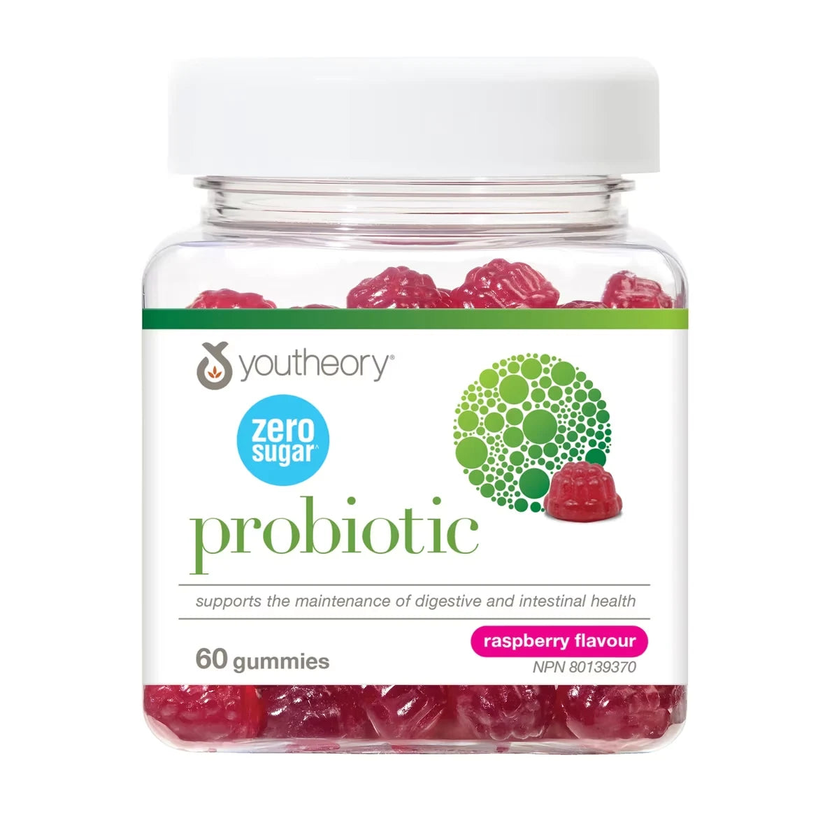 Youtheory Probiotic Gummies Zero Sugar front package