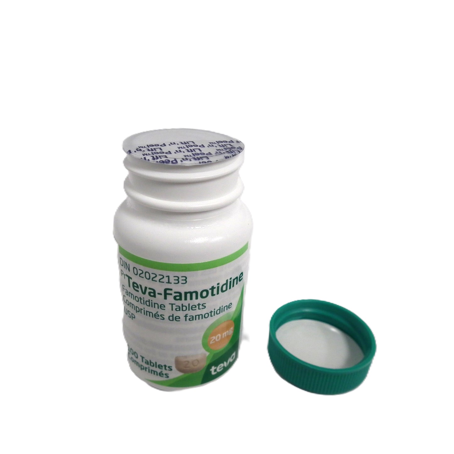 Teva - Famotidine Tablet 1 Bottle of 100 Tablets