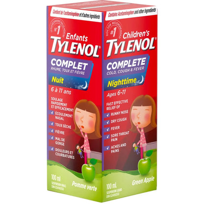 Tylenol Children's Medicine, Complete Cold, Cough, & Fever, Apple product detail