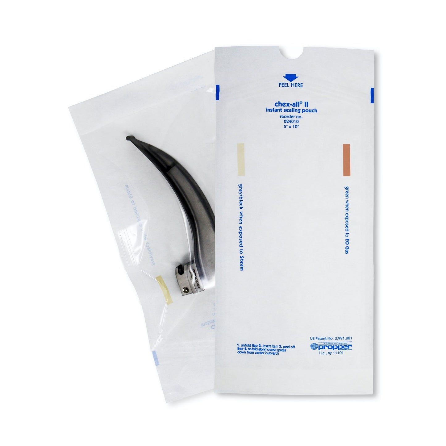 Chex - All Sterilization Pouches Pack of 250 Units 5 in x 10 in