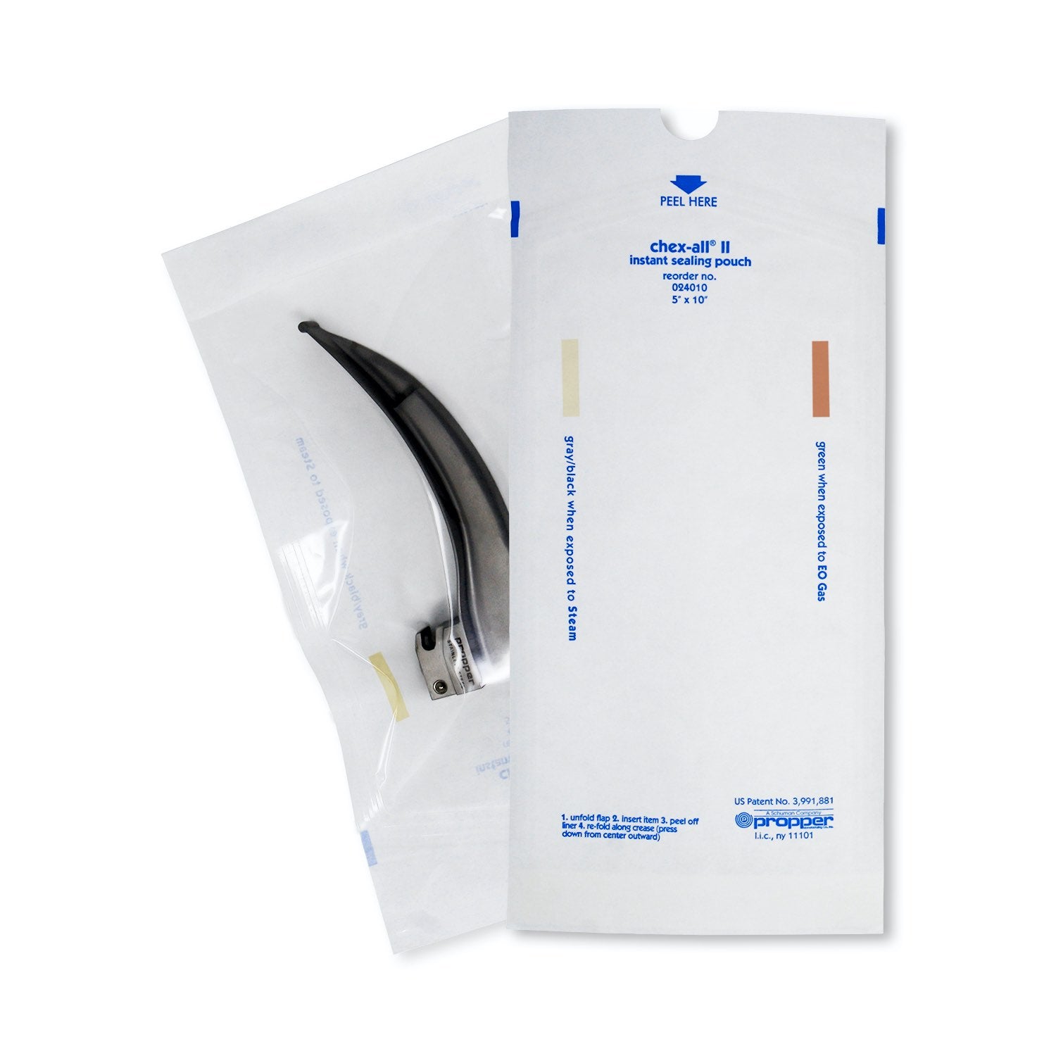 Chex - All Sterilization Pouches Pack of 250 Units 5 in x 10 in