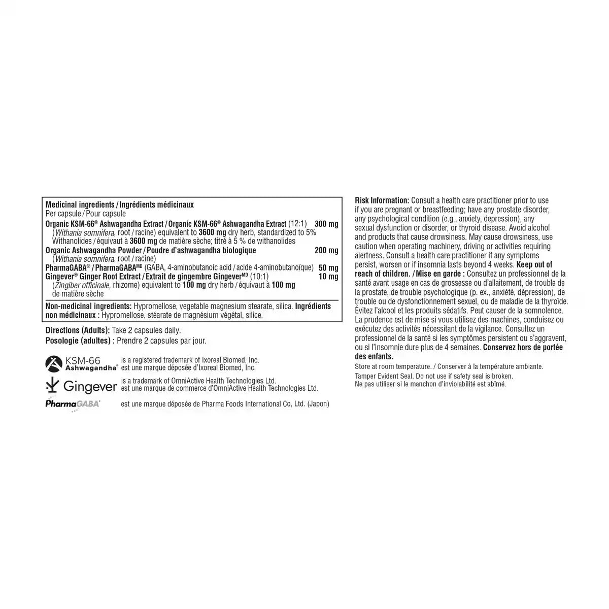 Youtheory Ashwagandha+ with GABA product detail
