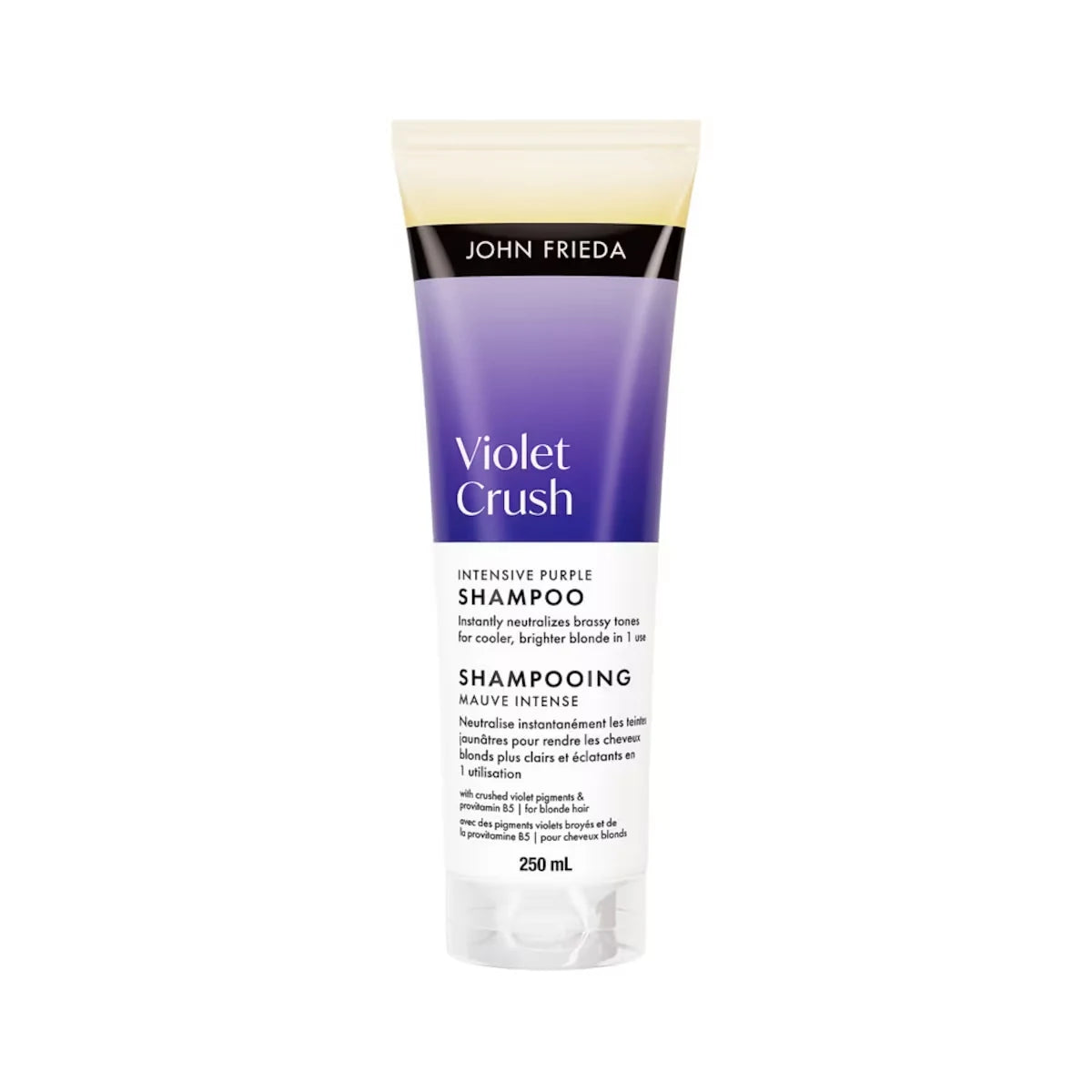 John Frieda Violet Crush Intense Purple Shampoo front package