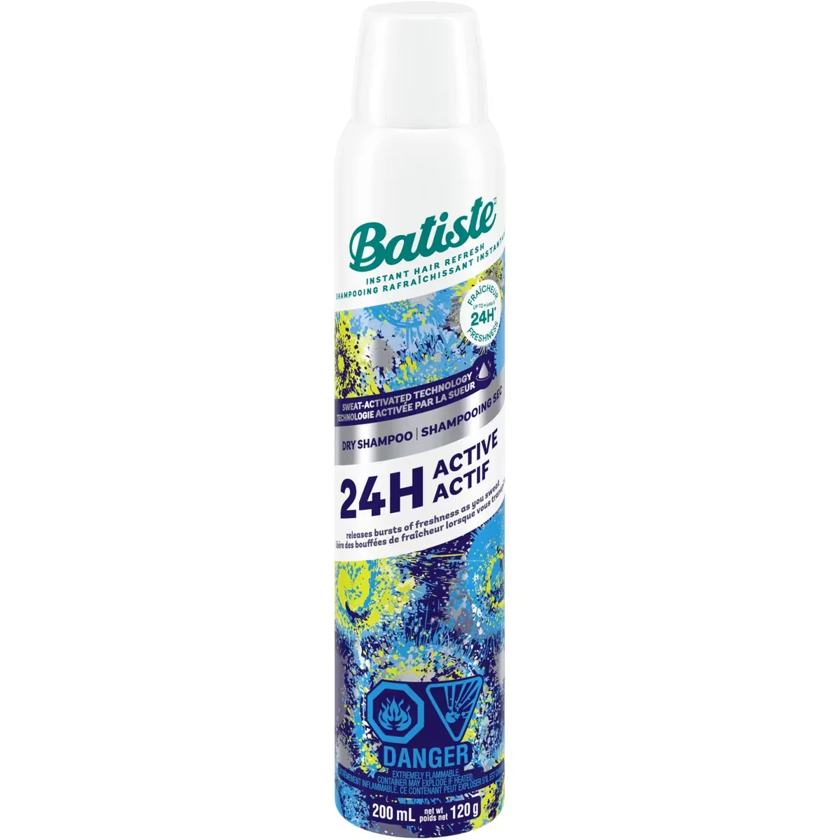 Batiste Dry Shampoo 24H Active front package